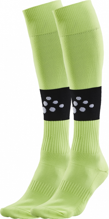 Craft - Squad Contrast Football Sock - Lizardgrön & svart
