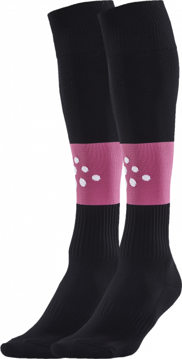 Craft - Squad Contrast Football Sock - Black & cerise