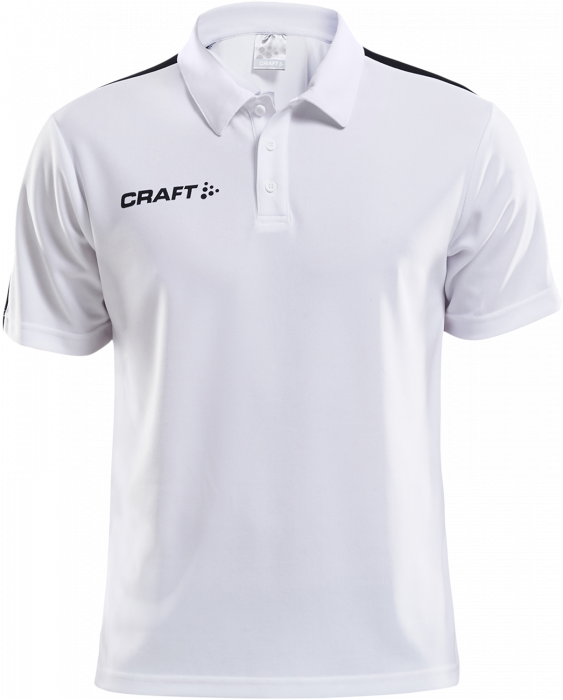 Craft - Progress Polo Pique Youth - Vit & svart