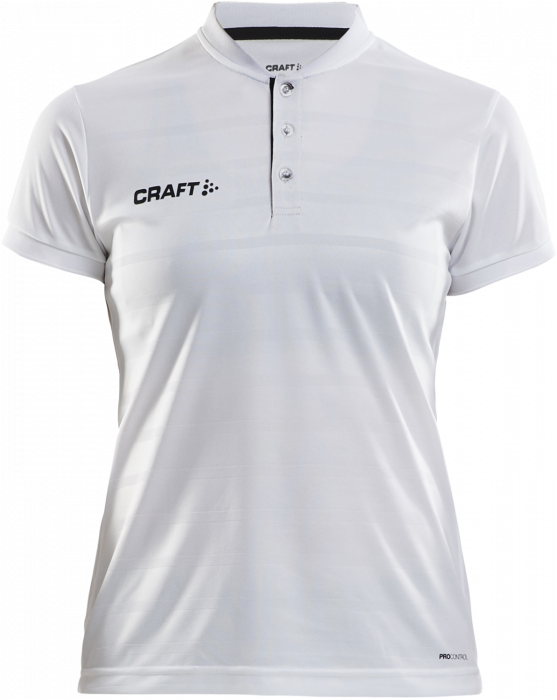 Craft - Pro Control Button Jersey Women - Blanco & negro
