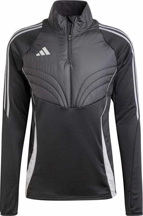Adidas - Tiro24 Winter Half-Zip - Schwarz & light onix