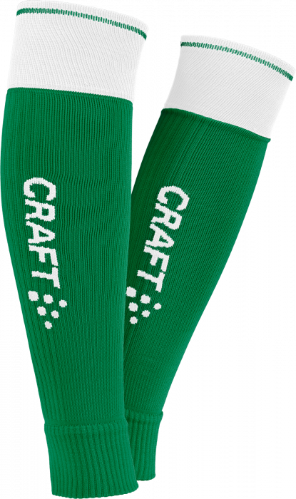 Craft - Progress 2.0 Contrast Sock W/o Foot - Team Green & white