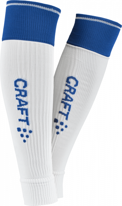 Craft - Progress 2.0 Contrast Sock W/o Foot - Biały & club cobolt