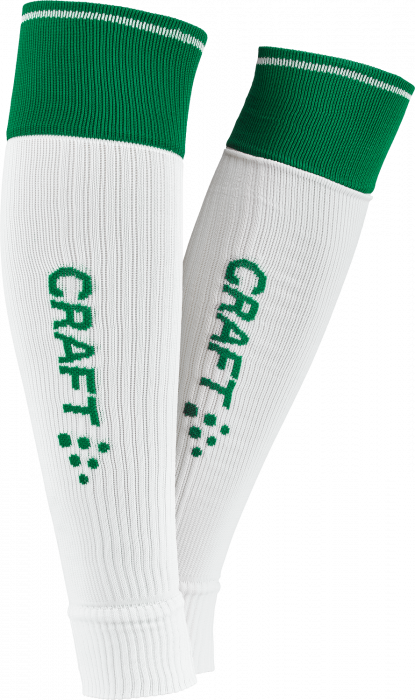 Craft - Progress 2.0 Contrast Sock W/o Foot - White & team green