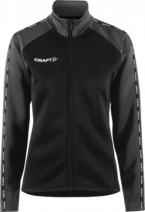 Craft - Squad 2.0 Full Zip Women - Zwart & grante