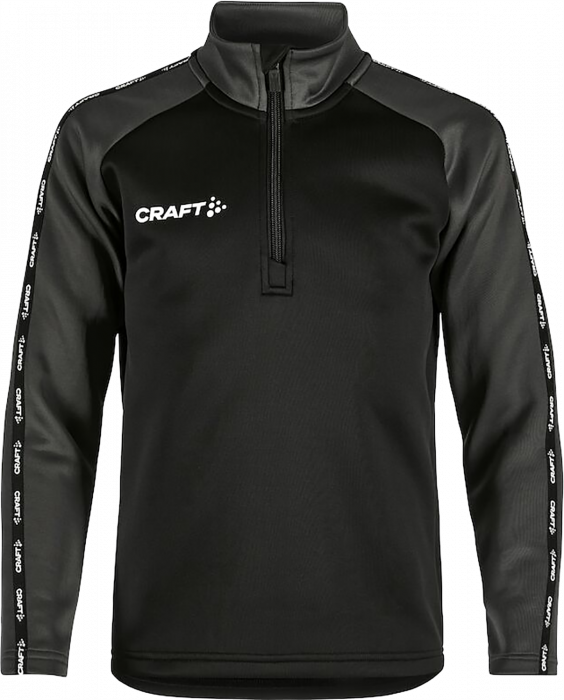 Craft - Squad 2.0 Half Zip Jr - Schwarz & grante