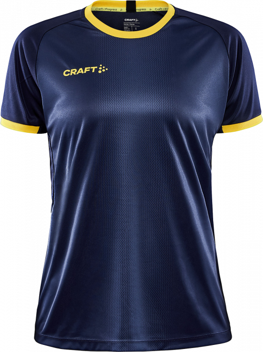 Craft - Progress 2.0 Graphic Jersey Women - Azul-marinho & amarelo