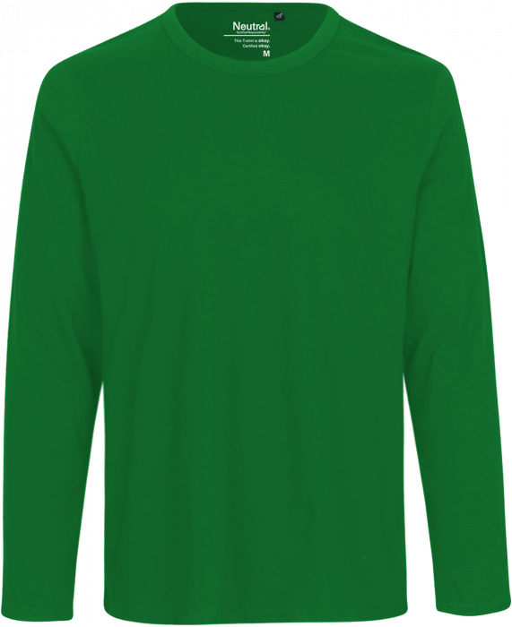 Neutral - Organic Long Sleeve Cotton T-Shirt - Green